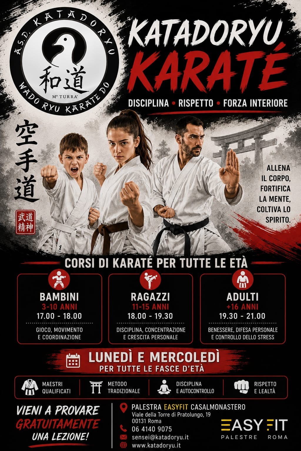 Locandina: Corsi di karate 2026–2027
